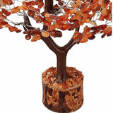 Arbore 25 cm cu pietre semipretioase Carneol - Copacel pentru Vindecare si Bunastare - Decor Feng Shui pentru Acasa si Birou - Cadou pentru Noroc si Prosperitate