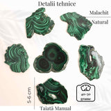 Felie Malachit Natural 5-6 cm - Vindecare si Echilibru Energetic