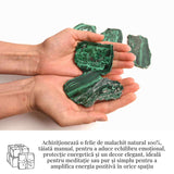 Felie Malachit Natural 7-8 cm - Vindecare si Echilibru Energetic