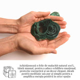 Felie Malachit Natural 8-9 cm - Vindecare si Echilibru Energetic