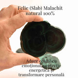 Felie Malachit Natural 8-9 cm - Vindecare si Echilibru Energetic