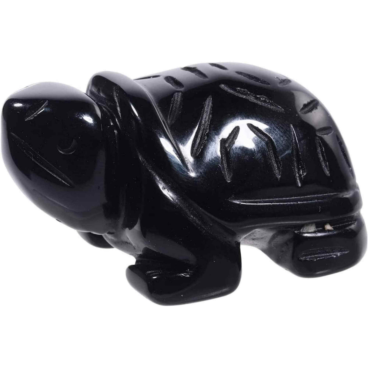 Figurina broasca testoasa 4 cm de cristal semipretios -  Sculptura din piatra vindecatoare reiki de buzunar pentru decor, colectie