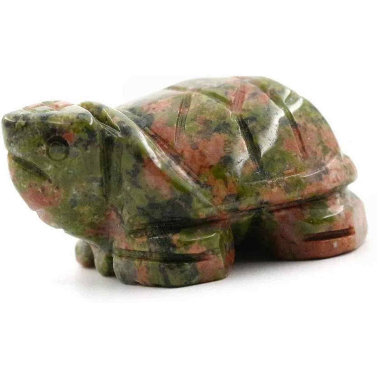 Figurina broasca testoasa 4 cm de cristal semipretios -  Sculptura din piatra vindecatoare reiki de buzunar pentru decor, colectie