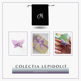 Figurina Fluture din Lepidolit Natural, 5 cm - Promoveaza Calm si Echilibru Emotional