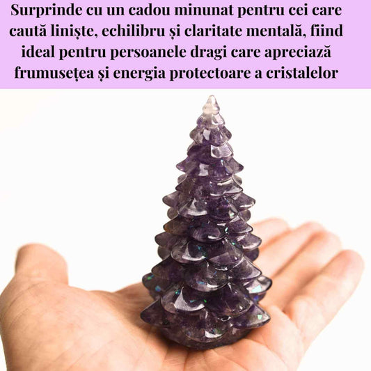 Figurina Bradut cu Ametist – Calm si Protectie Spirituala