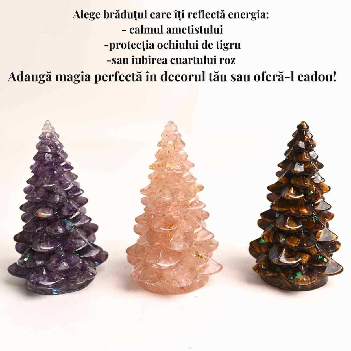 Figurina Bradut cu Ametist – Calm si Protectie Spirituala