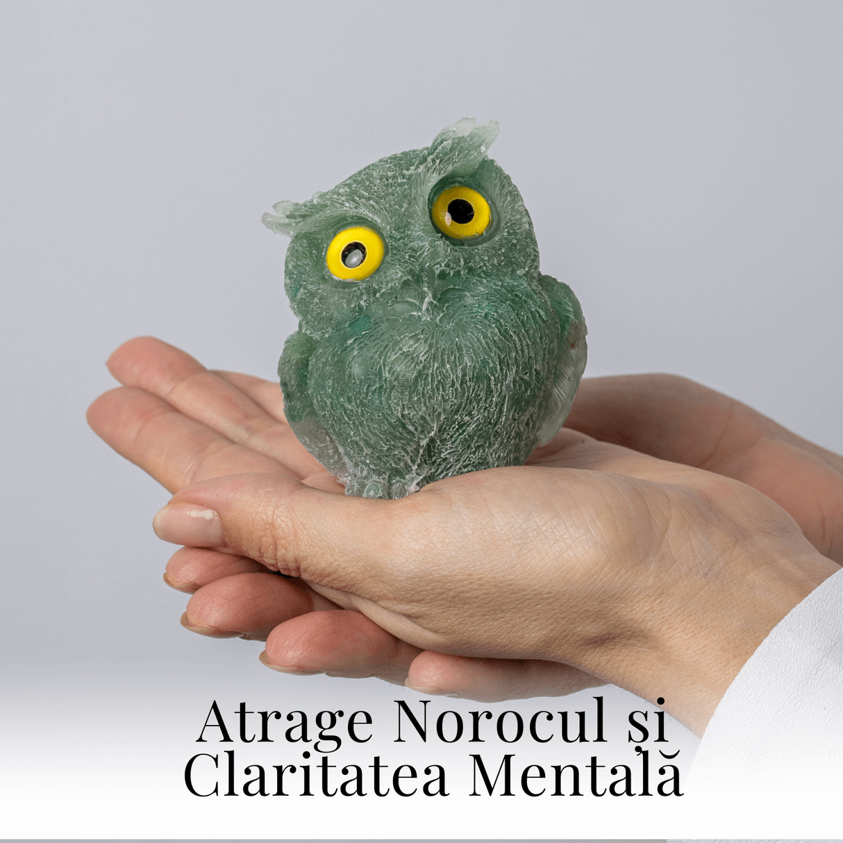 Bufnita din Aventurin Verde – Simbolul Intelepciunii si Norocului