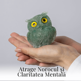 Bufnita din Aventurin Verde – Simbolul Intelepciunii si Norocului