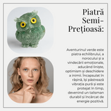 Bufnita din Aventurin Verde – Simbolul Intelepciunii si Norocului