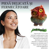 Figurina Bufnita 7 Chakre din Pietre Naturale, Armonie si Echilibru