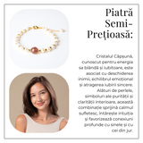 Bijuterie a Inimii Deschise – Bratara cu Cristal Capsuna si Perle