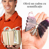 Figurina Fluture din Fluorit Curcubeu - Claritate si Echilibru