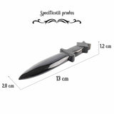 Figurina Pumnal din Obsidian Natural - Decor Elegant, Vindecare Reiki