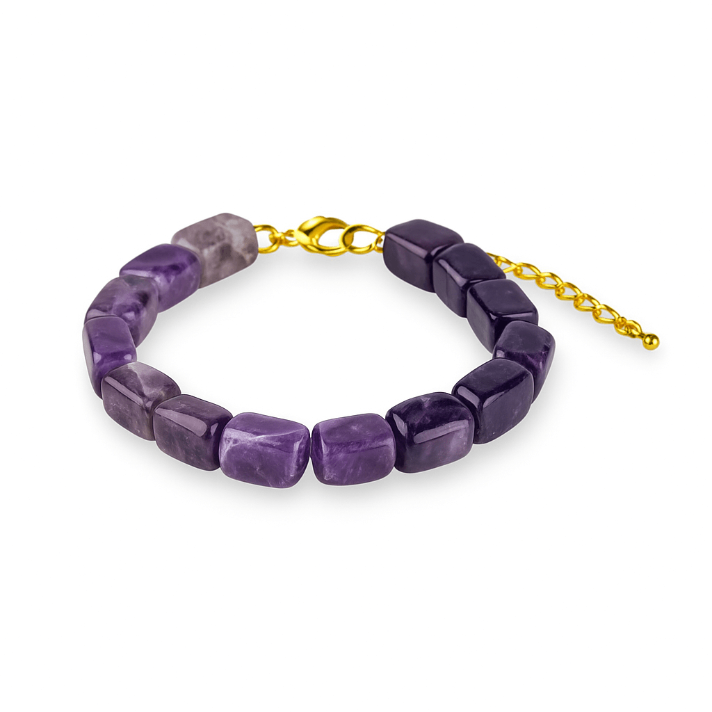 Geometrie Spirituala – Bratara cu Ametist Natural