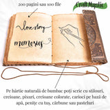 Jurnal piele naturala cu Aventurin verde – Creativitate si energie pozitiva