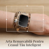 Bratara Boho cu Margele si Pietre Naturale, Compatibila Cureaua Apple Watch