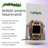 Bratara din Cristale Jasp Imperial pentru Smartwatch Apple, Model 38 mm sau 42 mm