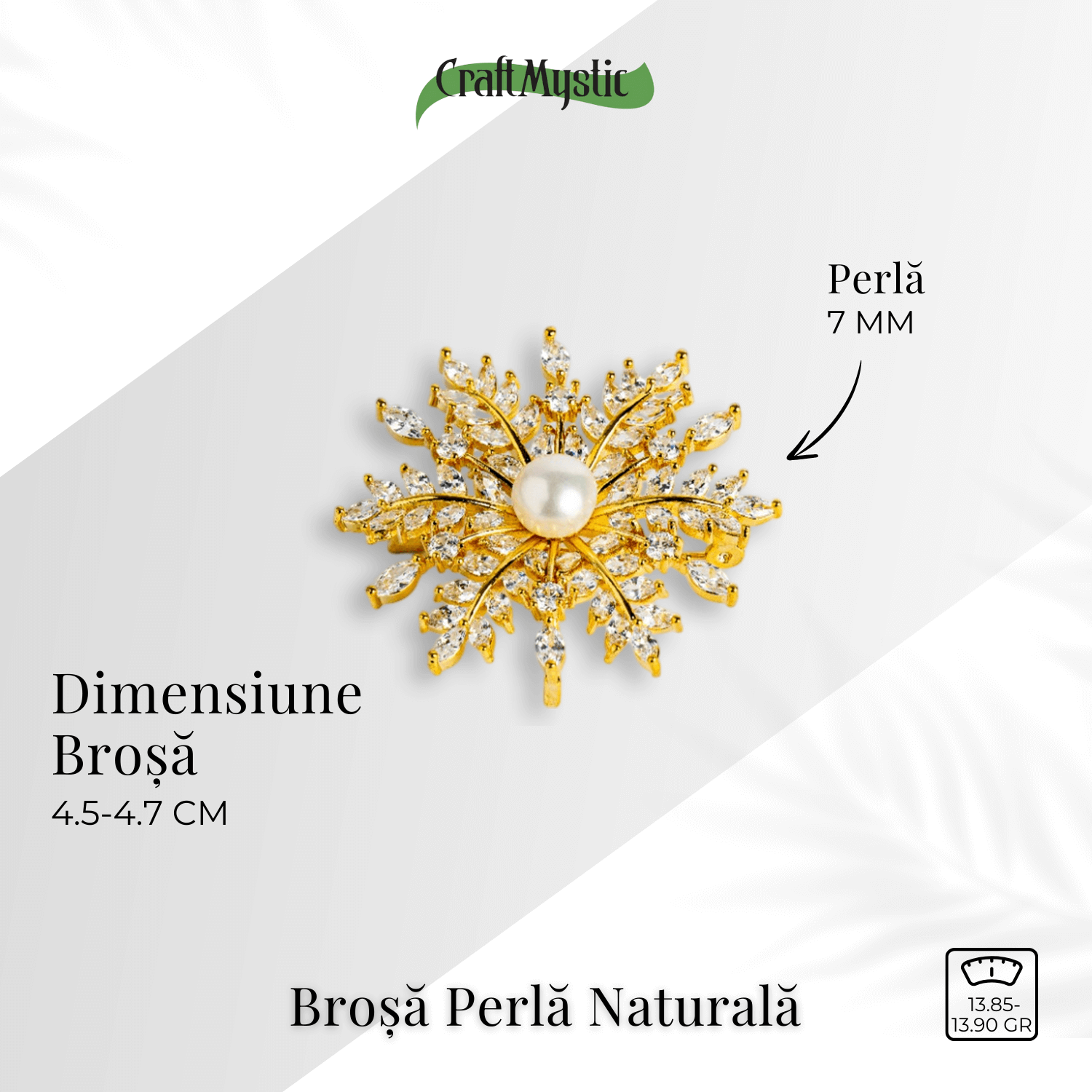 Brosa perla naturala – Un fulg stralucitor pentru momente speciale