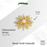Brosa perla naturala – Un fulg stralucitor pentru momente speciale