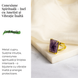 Conexiune Spirituala – Inel cu Ametist si Vibratie Inalta