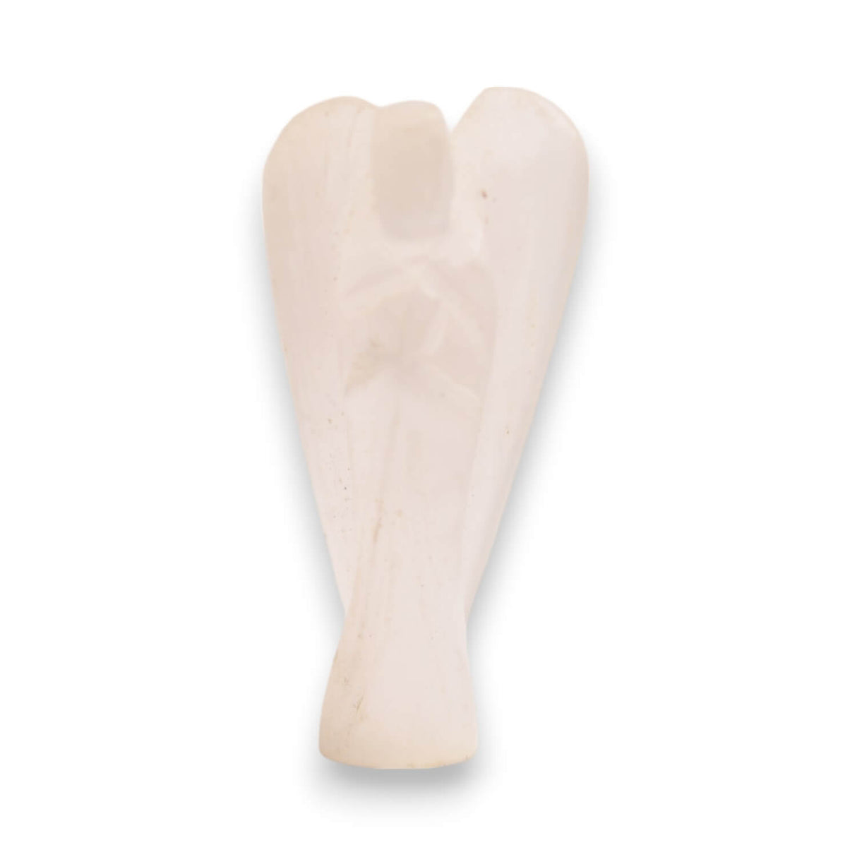 Inger de 55-60 mm Sculptat Manual din Piatra Naturala de Selenit-Protecție și Claritate Spirituală