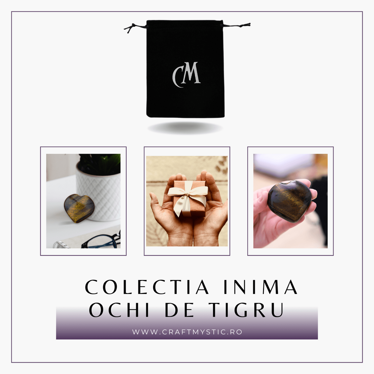 Inima Sculptata Manual de 55-60mm din Ochi de Tigru Natural
