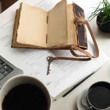 Jurnal Vintage cu Arborele Vietii, inchidere cu cheie si hartie de pergament- Protecție și Creștere