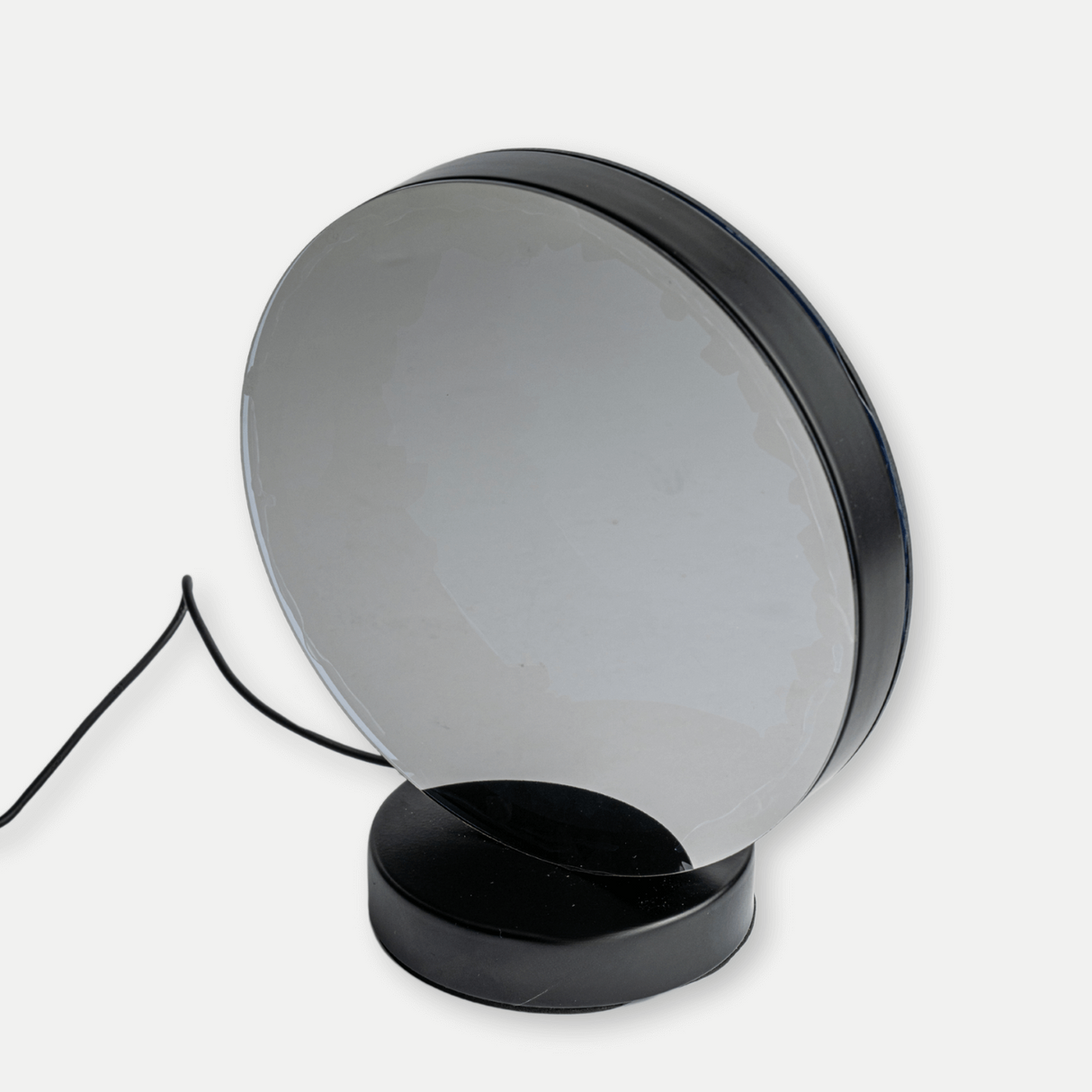 Lampa cu Oglinda si Ametist Natural – Decor cu Iluminare Magica si Cristale Energetice