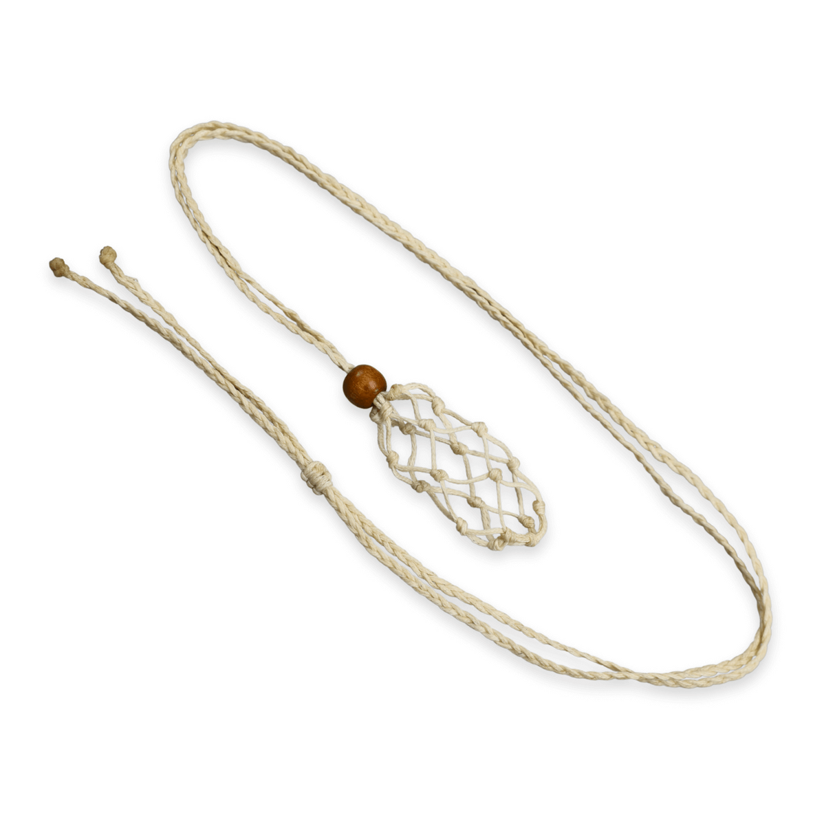 Colier Reglabil Model Macrame din bumbac - Pentru Piatra ta Favorita