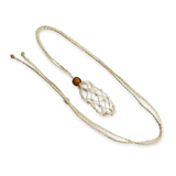 Colier Reglabil Model Macrame din bumbac - Pentru Piatra ta Favorita