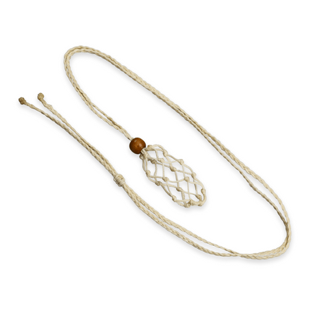 Colier Reglabil Model Macrame din bumbac - Pentru Piatra ta Favorita