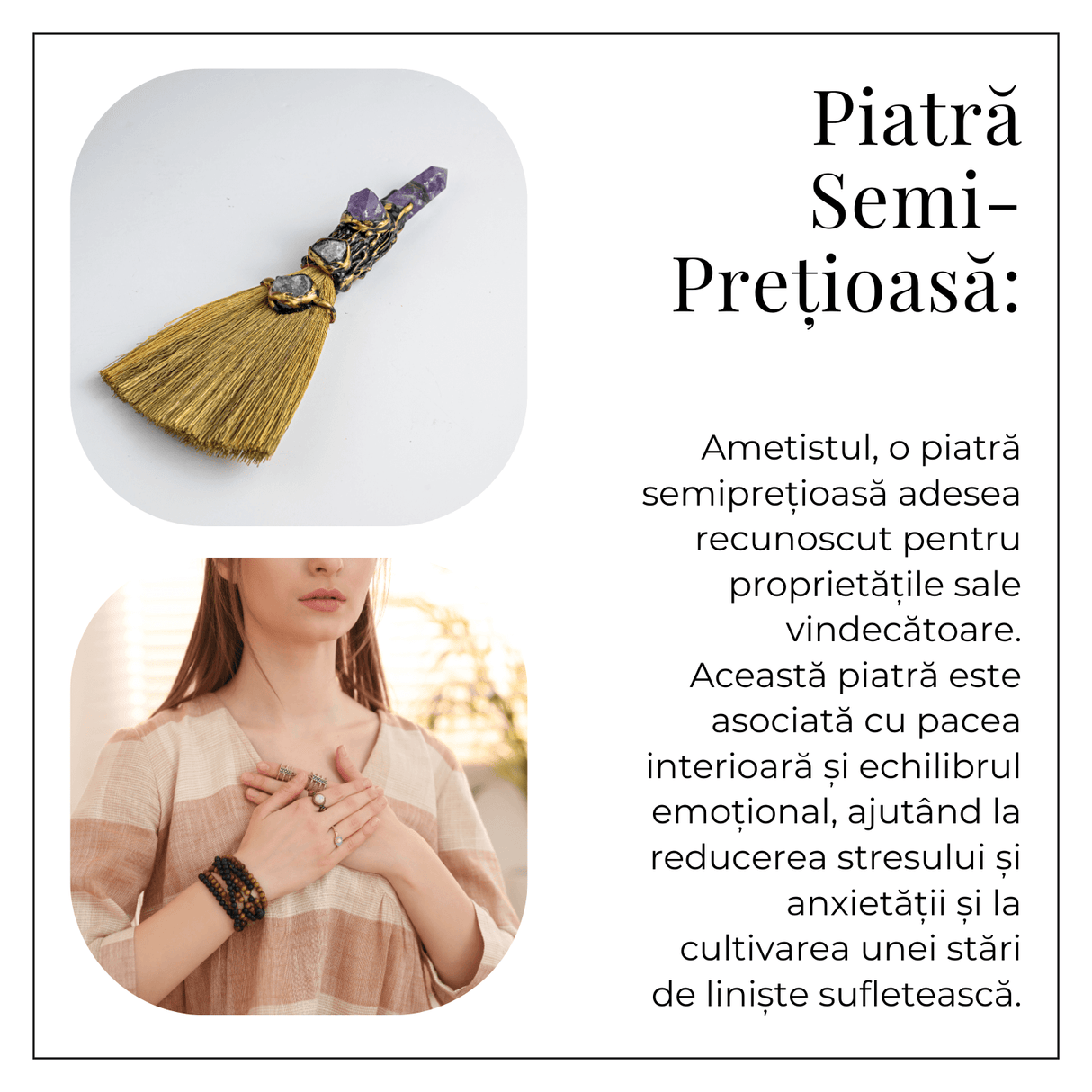 Maturica pentru curatare energetica – Varf Ametist natural