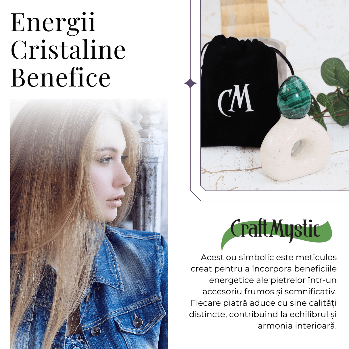 Ou din malachit natural 4-5 cm 100-150 grame - Elixirul Transformarii Spirituale