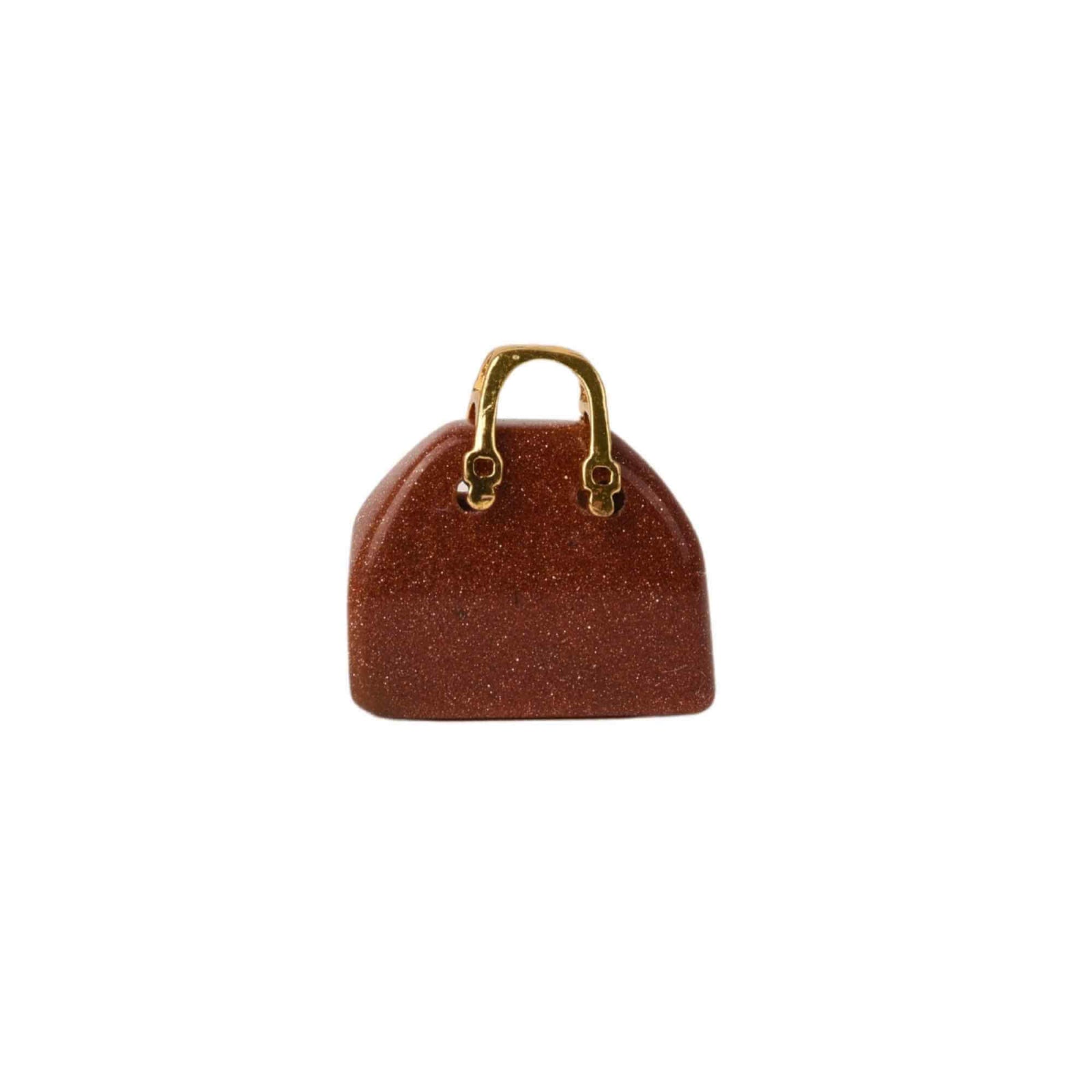 Pandantive 2.5 cm din piatra naturala, in forma de geanta - Accesorii din piatra pentru realizarea de bijuterii, cercei, colier