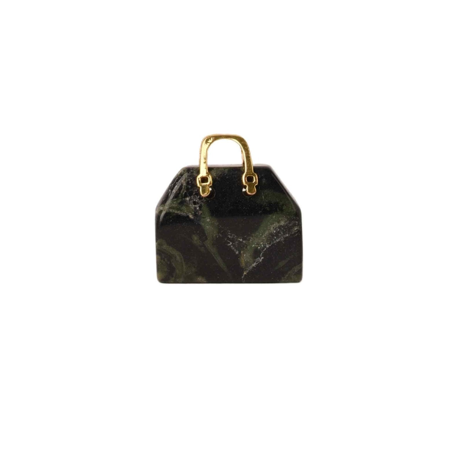 Pandantive 2.5 cm din piatra naturala, in forma de geanta - Accesorii din piatra pentru realizarea de bijuterii, cercei, colier