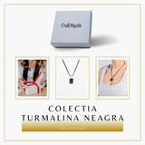 Colier Ajustabil cu Pandantiv din Turmalina Neagra Naturala 25-30mm