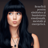 Colier Ajustabil cu Pandantiv din Turmalina Neagra Naturala 25-30mm