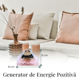 Piramida orgonica cu Turmalina neagra, Citrin, Cuart roz - Protectie si Armonie