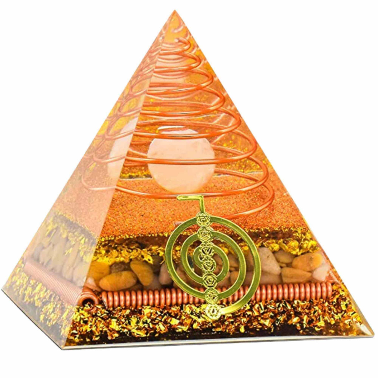 Piramida Orgonit 8.5 cm pentru energie pozitiva, echilibrare spirituala si protectie impotriva emisiilor electromagnetice