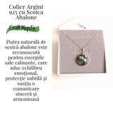 Armonie Interioara si Energie Oceanica – Colier Rotund cu Scoica Abalone si Argint 925