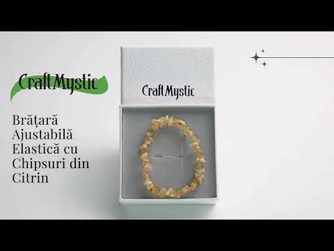 Bratara Elastica cu Chipsuri de Citrin