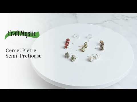 Bijuterie pentru succes si vitalitate – Cercei aurii cu Pirita naturala