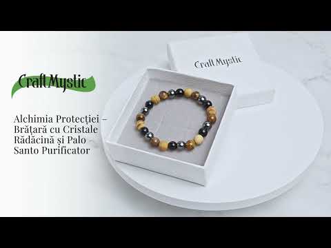 Alchimia Protectiei – Bratara cu Cristale Radacina si Palo Santo Purificator