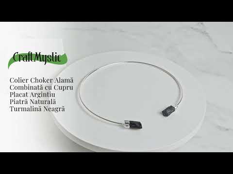 Colier Choker Turmalina Neagra - Protectie Energetica si Echilibru Spiritual