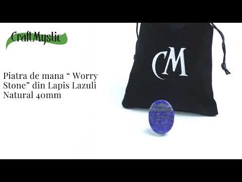 Piatra de Deget Terapeutica Lapis Lazuli 4 cm - Claritate si Liniste