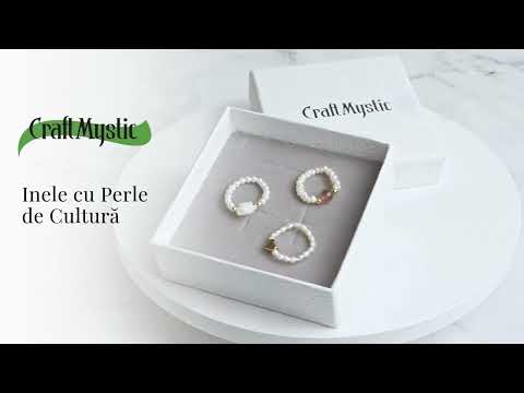 Inel cu perle naturale si inimioara aurie – Cadoul perfect din inima