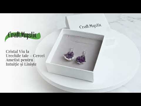 Cristal viu la urechile tale – Cercei ametist pentru intuitie si liniste
