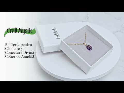 Bijuterie pentru Claritate si Conectare Divina – Colier Cruce cu Ametist