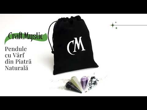 Pendul de Radiestezie cu Varf de Aventurin Verde Natural 45 mm