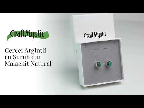 Cercei Eleganti cu Malachit Natural - Frumusete si Protectie Intr-un Singur Accesoriu